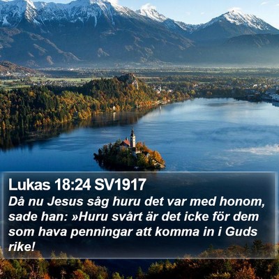 Lukas 18:24 SV1917 Bible Verse Image