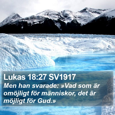 Lukas 18:27 SV1917 Bible Verse Image