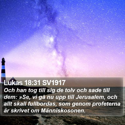 Lukas 18:31 SV1917 Bible Verse Image