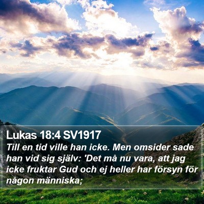 Lukas 18:4 SV1917 Bible Verse Image