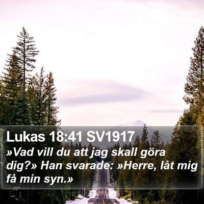 Lukas 18:41 SV1917 Bible Verse Image