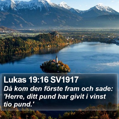 Lukas 19:16 SV1917 Bible Verse Image