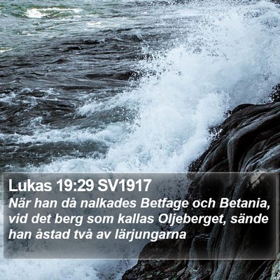 Lukas 19:29 SV1917 Bible Verse Image