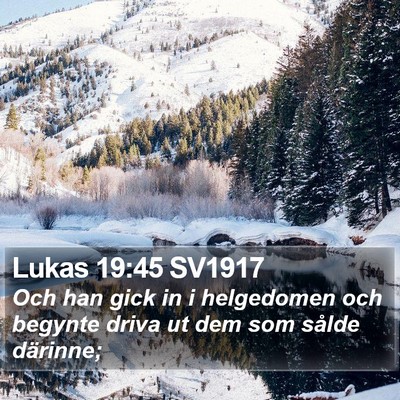 Lukas 19:45 SV1917 Bible Verse Image