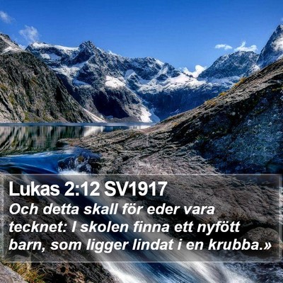 Lukas 2:12 SV1917 Bible Verse Image