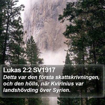 Lukas 2:2 SV1917 Bible Verse Image