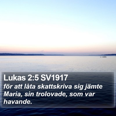 Lukas 2:5 SV1917 Bible Verse Image