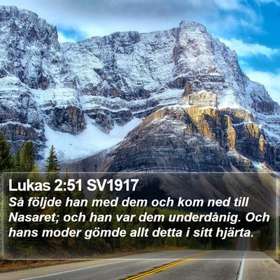 Lukas 2:51 SV1917 Bible Verse Image