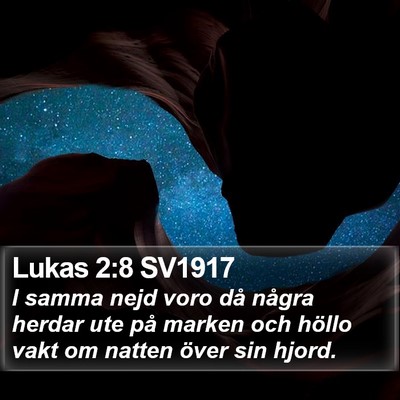 Lukas 2:8 SV1917 Bible Verse Image