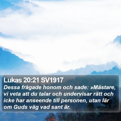 Lukas 20:21 SV1917 Bible Verse Image