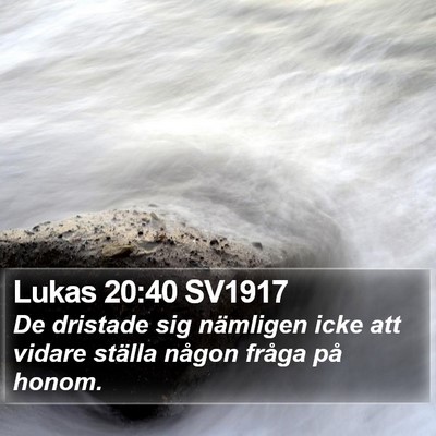 Lukas 20:40 SV1917 Bible Verse Image