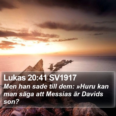 Lukas 20:41 SV1917 Bible Verse Image