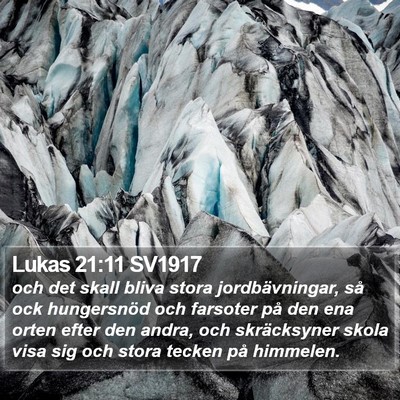 Lukas 21:11 SV1917 Bible Verse Image