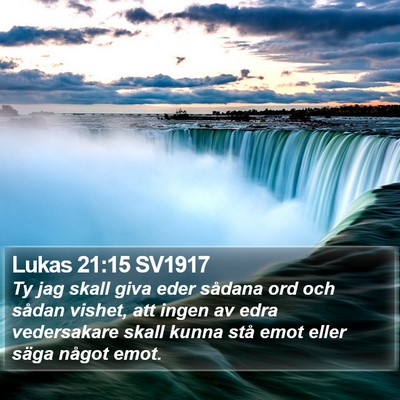 Lukas 21:15 SV1917 Bible Verse Image