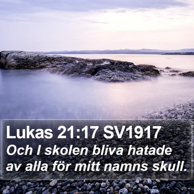Lukas 21:17 SV1917 Bible Verse Image