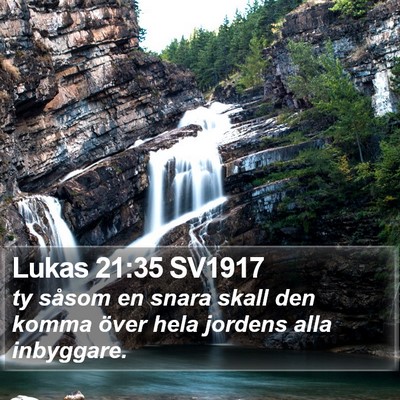 Lukas 21:35 SV1917 Bible Verse Image