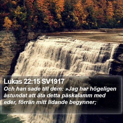 Lukas 22:15 SV1917 Bible Verse Image
