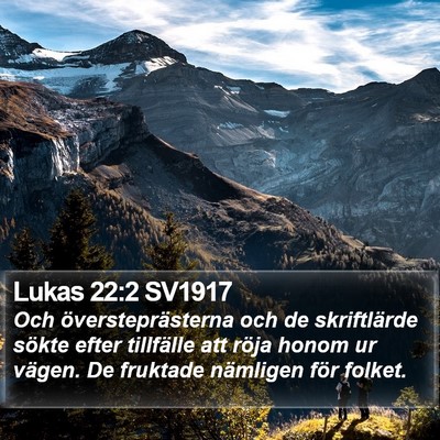 Lukas 22:2 SV1917 Bible Verse Image