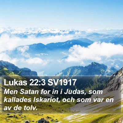 Lukas 22:3 SV1917 Bible Verse Image