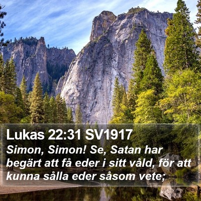 Lukas 22:31 SV1917 Bible Verse Image