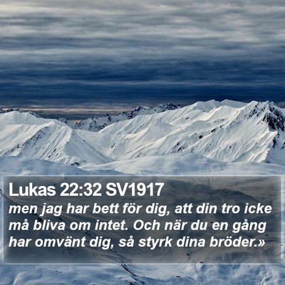 Lukas 22:32 SV1917 Bible Verse Image