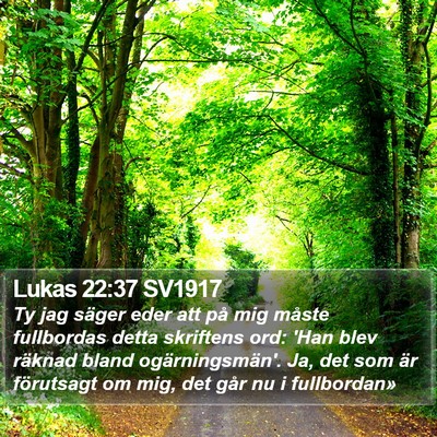 Lukas 22:37 SV1917 Bible Verse Image