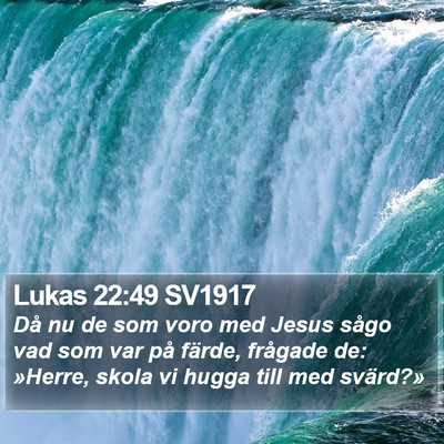Lukas 22:49 SV1917 Bible Verse Image
