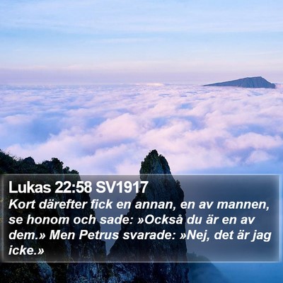 Lukas 22:58 SV1917 Bible Verse Image