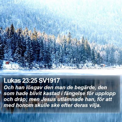 Lukas 23:25 SV1917 Bible Verse Image