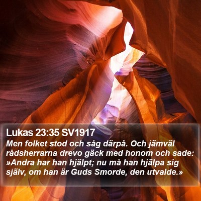 Lukas 23:35 SV1917 Bible Verse Image