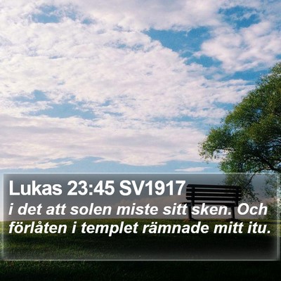 Lukas 23:45 SV1917 Bible Verse Image