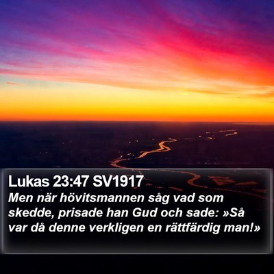Lukas 23:47 SV1917 Bible Verse Image