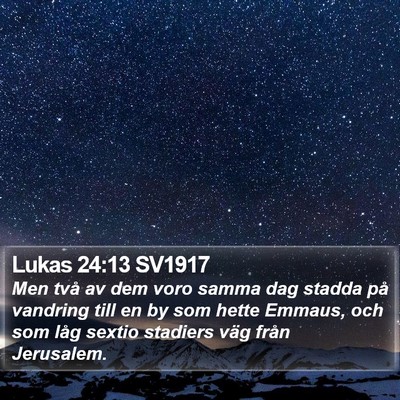 Lukas 24:13 SV1917 Bible Verse Image