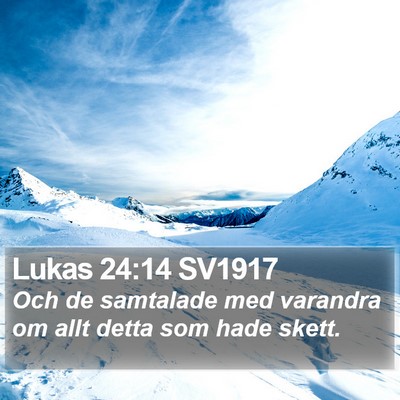 Lukas 24:14 SV1917 Bible Verse Image