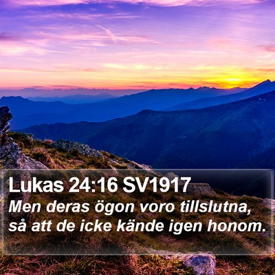 Lukas 24:16 SV1917 Bible Verse Image