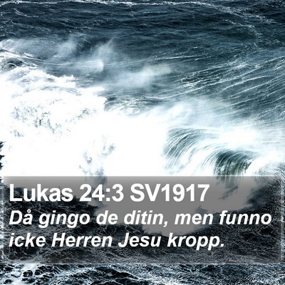 Lukas 24:3 SV1917 Bible Verse Image