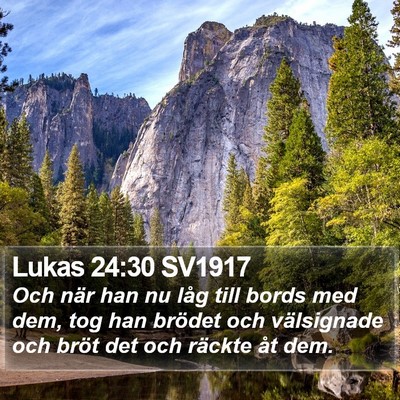 Lukas 24:30 SV1917 Bible Verse Image