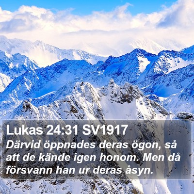 Lukas 24:31 SV1917 Bible Verse Image
