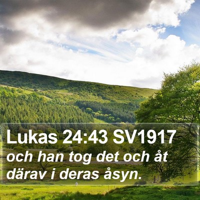 Lukas 24:43 SV1917 Bible Verse Image