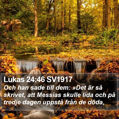 Lukas 24:46 SV1917 Bible Verse Image