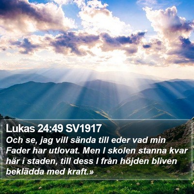 Lukas 24:49 SV1917 Bible Verse Image
