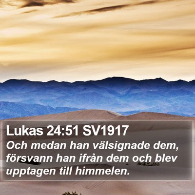 Lukas 24:51 SV1917 Bible Verse Image
