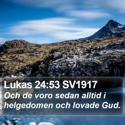 Lukas 24:53 SV1917 Bible Verse Image
