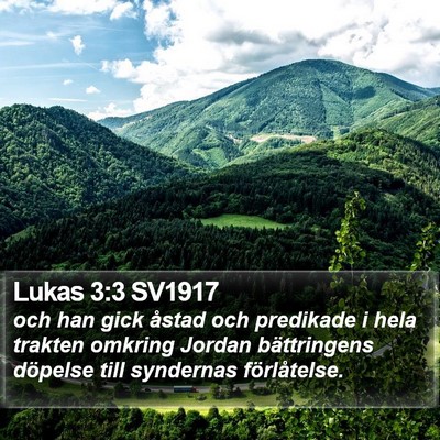 Lukas 3:3 SV1917 Bible Verse Image