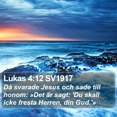 Lukas 4:12 SV1917 Bible Verse Image