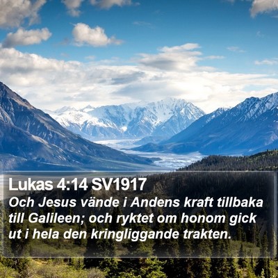 Lukas 4:14 SV1917 Bible Verse Image