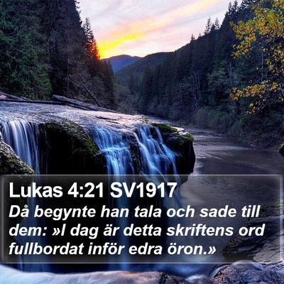 Lukas 4:21 SV1917 Bible Verse Image