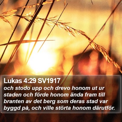Lukas 4:29 SV1917 Bible Verse Image