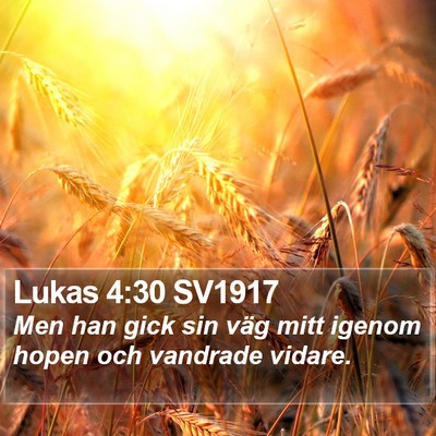Lukas 4:30 SV1917 Bible Verse Image