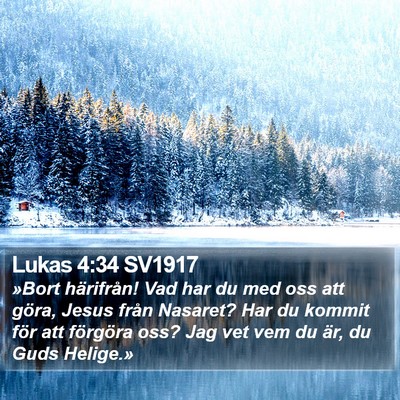 Lukas 4:34 SV1917 Bible Verse Image